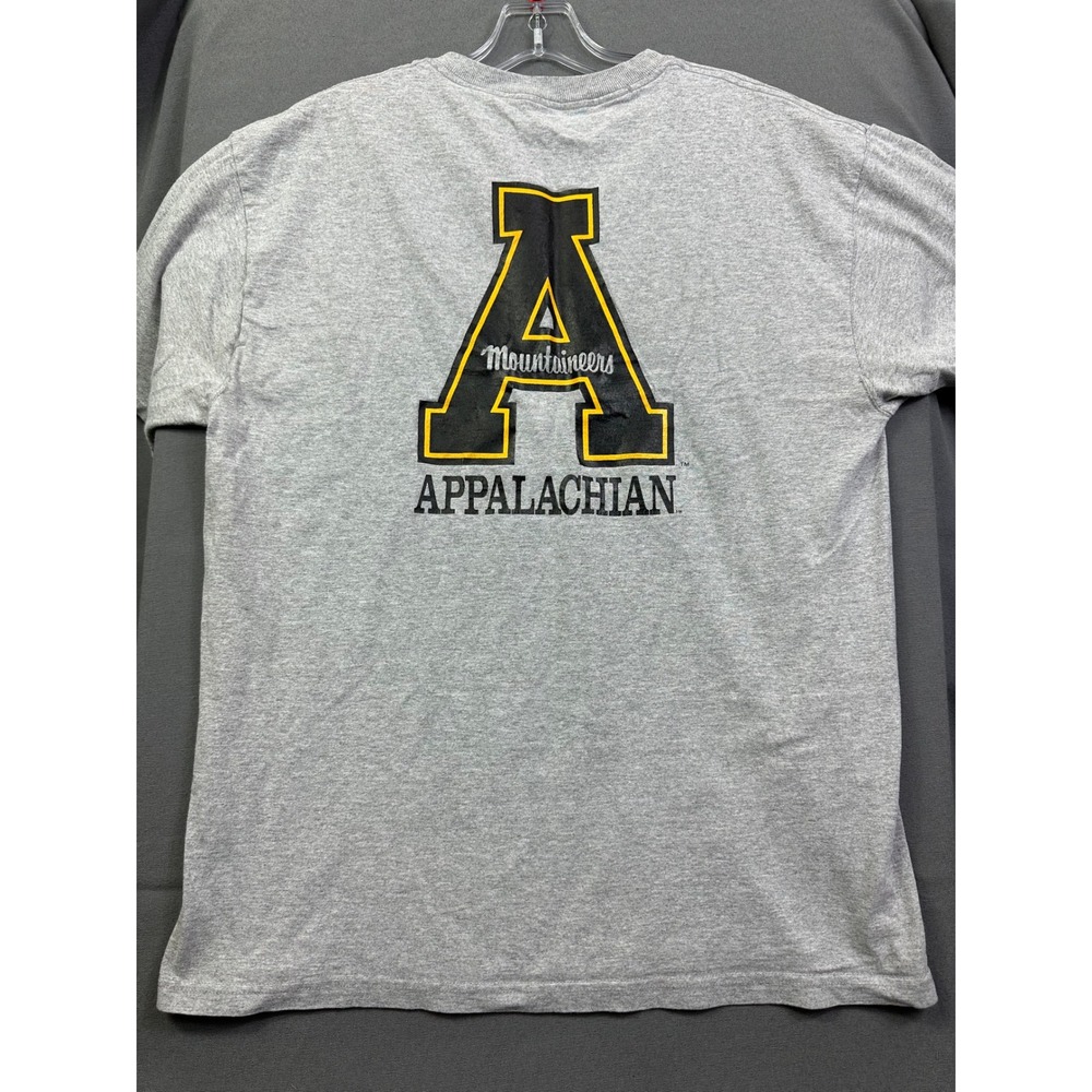 Appalachian State University Mountaineers T-Shirt Gray Short Sleeve Men's Large - Picture 8 of 8
